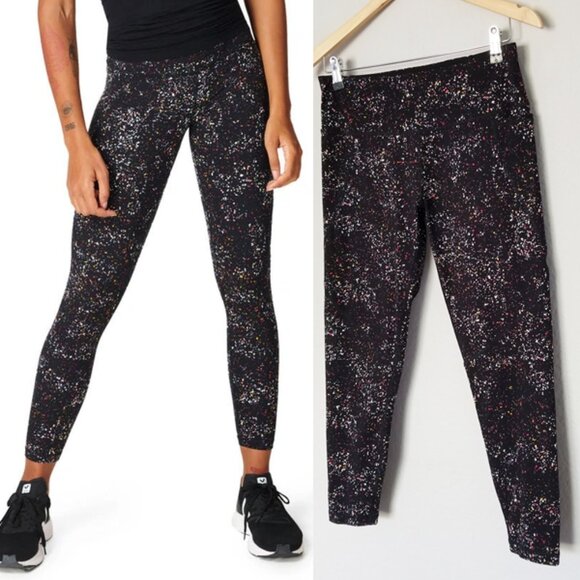 Sweaty Betty Power Pocket Workout 7/8 Leggings Women's 8-10 M Confetti Black - Picture 5 of 16